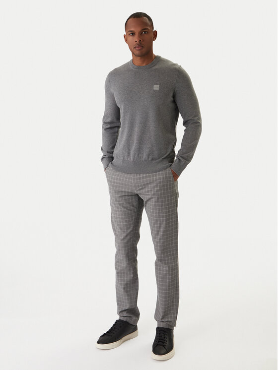 BOSS BOSS Pullover Kanovano 50527583 Grau Regular Fit