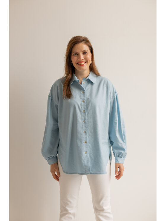 Entelier Entelier Koszula Summer Niebieski Oversize