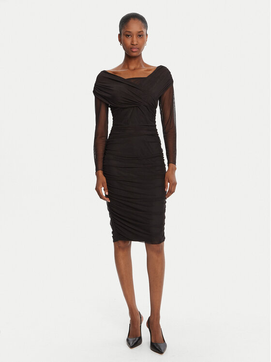 Rinascimento Rinascimento Coctailkleid CFC0126152003 Schwarz Slim Fit