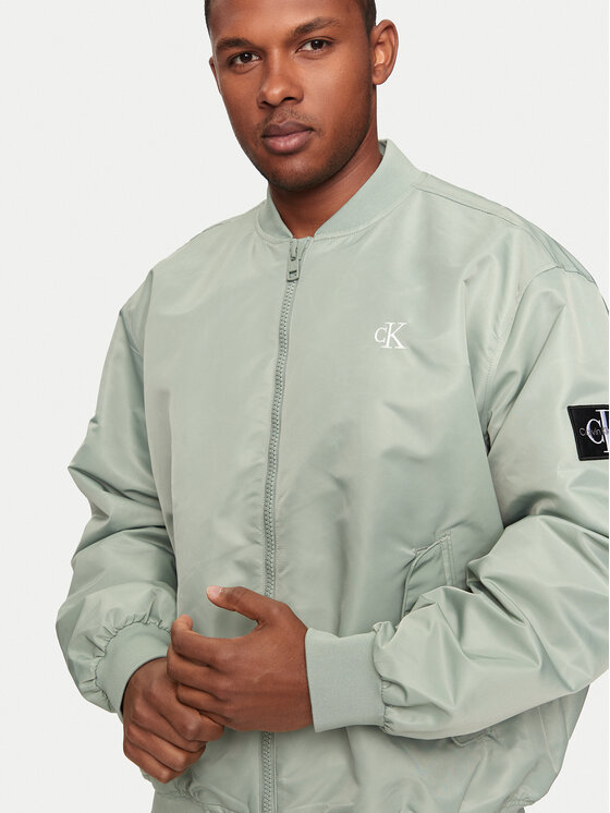 Calvin Klein Jeans Calvin Klein Jeans Bundy bomber J30J325110 Zelená Relaxed Fit