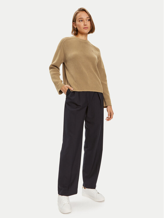Tommy Hilfiger Tommy Hilfiger Kampsun WW0WW40751 Beež Regular Fit