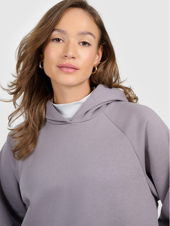 4F 4F Bluza BASIC+ Szary Loose Fit