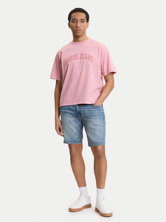 Guess Jeans Guess Jeans Тишърт M6GIB6 K8FQ4 Розов Regular Fit