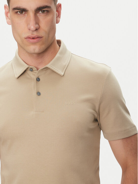 BOSS BOSS Polo Palosh 30 50471335 Beżowy Slim Fit
