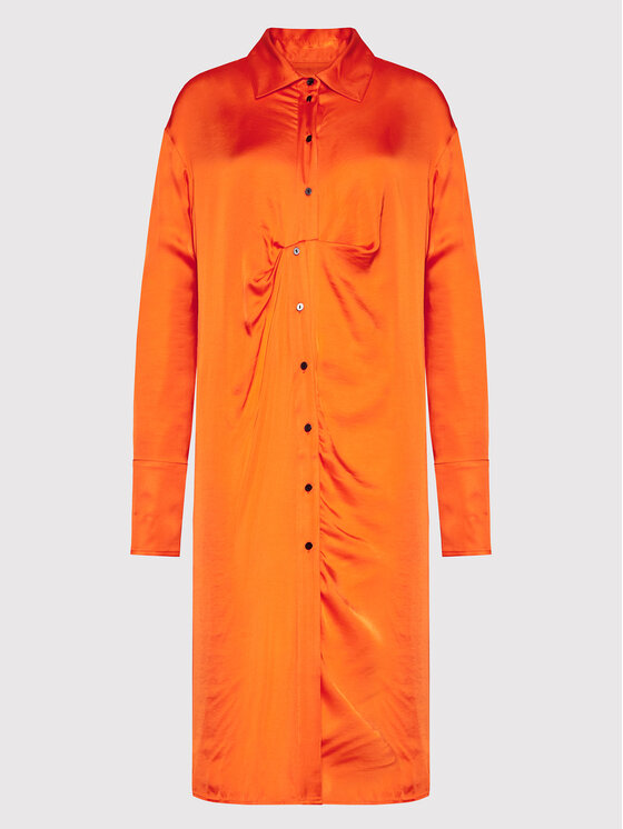 Herskind Herskind Krekla kleita Barba 4422370 Oranžs Oversize