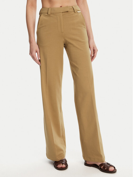 Silvian Heach Silvian Heach Pantaloni din material Liovica GPP25421PA Bej Wide Leg