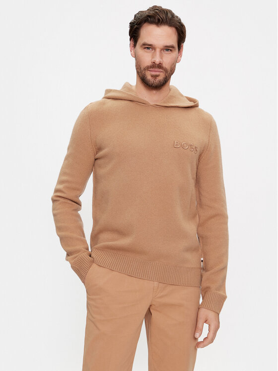 BOSS Boss Пуловер Mistico 50500676 Бежов Regular Fit