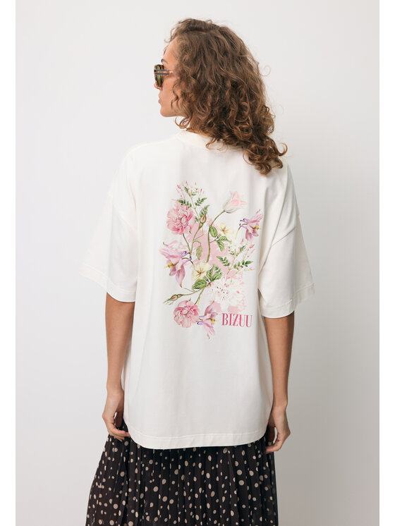 BIZUU BIZUU T-Shirt RIONA Bílá Standard Fit