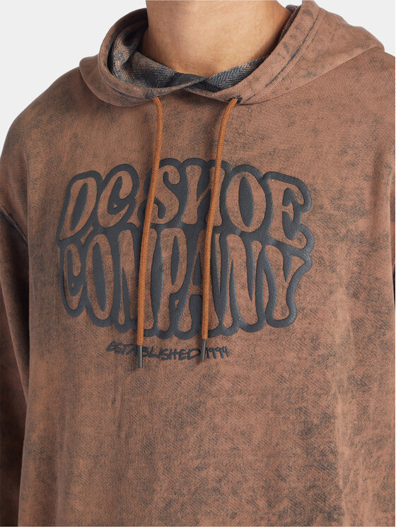 DC Shoes DC Shoes Mikina Contour ADYFT03381 Hnedá Regular Fit