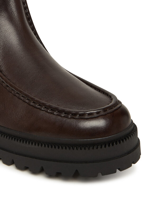 Tommy Hilfiger Tommy Hilfiger Klassische Stiefeletten Th Chunky Dress Casual Chel FM0FM05763 Braun