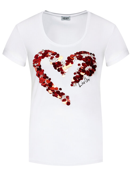 Liu Jo Liu Jo T-Shirt WF0176 J5003 Bílá Regular Fit