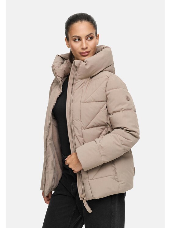 Marikoo Marikoo Kurtka zimowa Kuschelnasee Szary Regular Fit