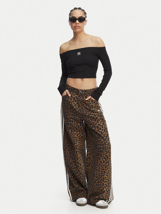 adidas adidas Блузка Essentials KE3150 Чорний Slim Fit