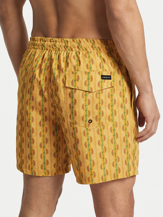 Quiksilver Quiksilver Kopalne hlače Stretch Printed Volley 16 EQYJV04217 Rumena Regular Fit