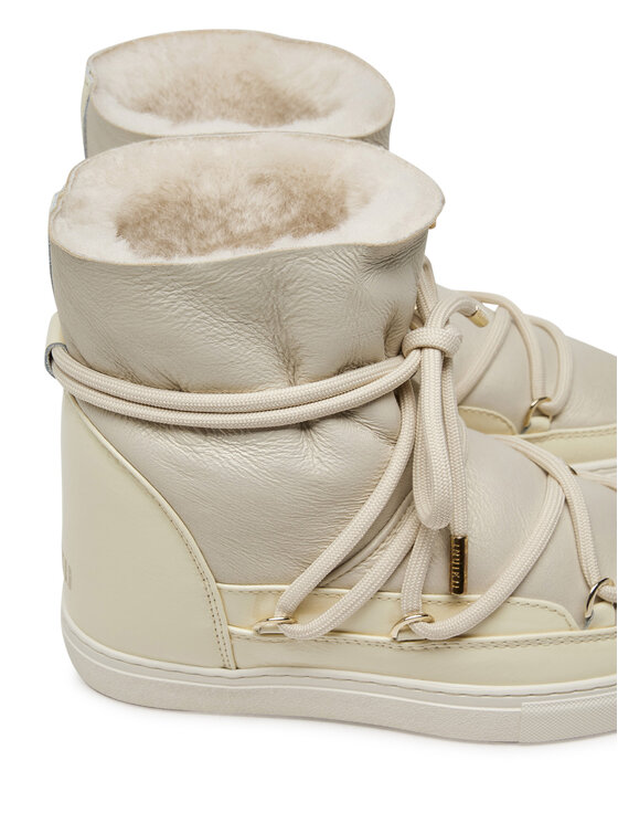 Inuikii Inuikii Śniegowce Gloss Wedge 75203-007 Écru