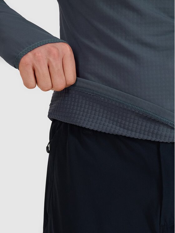 4F 4F Μπλούζα τεχνική 4FWSS25TFSWM493-22S Σκούρο γκρι Regular Fit