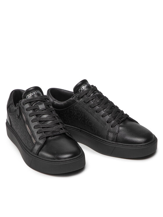 Calvin Klein Calvin Klein Sneakers Low Top Lace Up W Zip Mono HM0HM00282 Nero