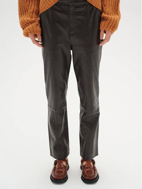 InWear InWear Lederhose Wrylieiw 30108741 Schwarz Regular Fit