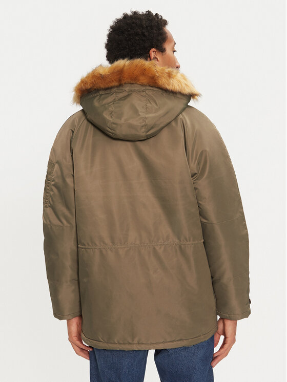 Guess Guess Parka M4BL22 WG932 Khakifarben Regular Fit