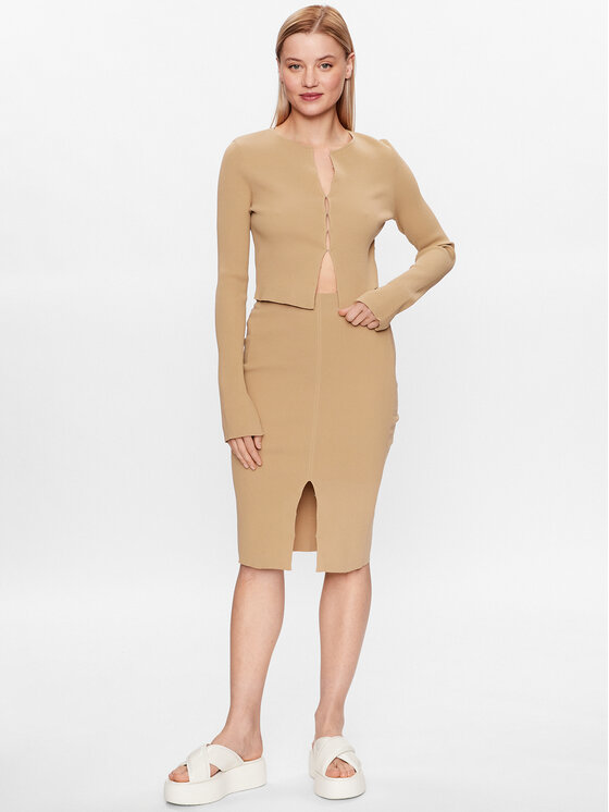 Calvin Klein Jeans Calvin Klein Jeans Спідниця-олівець J20J221437 Бежевий Slim Fit