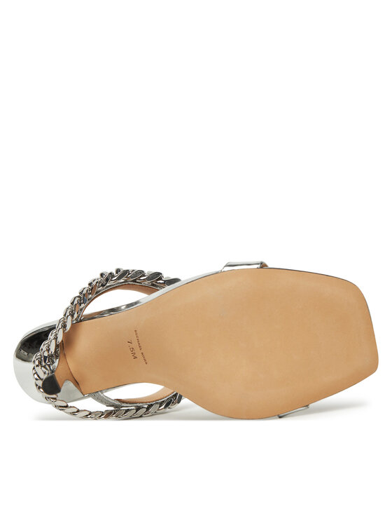 MICHAEL Michael Kors MICHAEL Michael Kors Klapki Bianca 40S5BCHS1M Srebrny