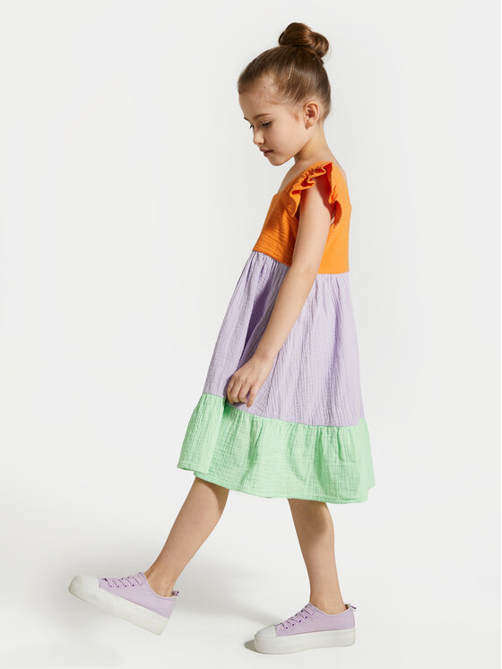 Coccodrillo Coccodrillo Sommerkleid WC4128301OWK Bunt Regular Fit