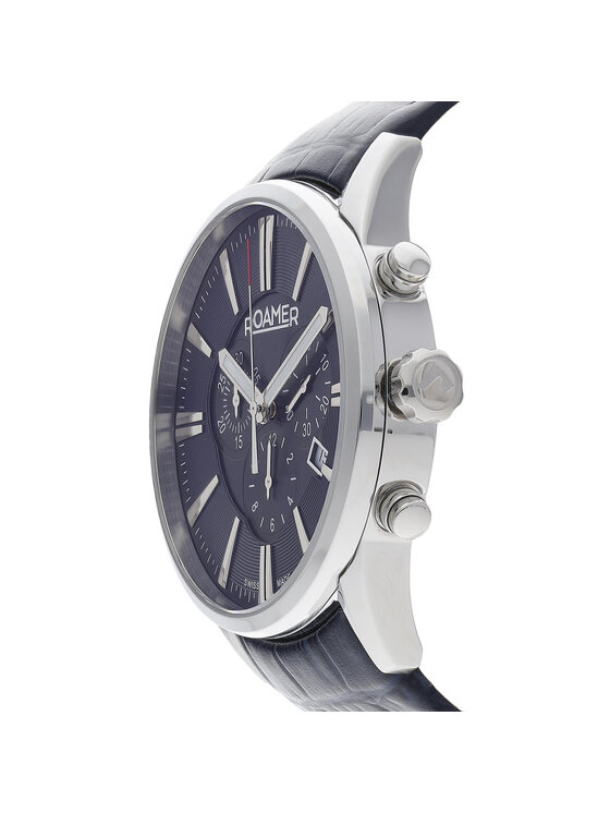 Roamer Roamer Zegarek Superior Chrono 508837 41 40 05 Granatowy