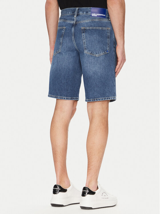Karl Lagerfeld Jeans Karl Lagerfeld Jeans Szorty jeansowe A2M10132 Granatowy Regular Fit