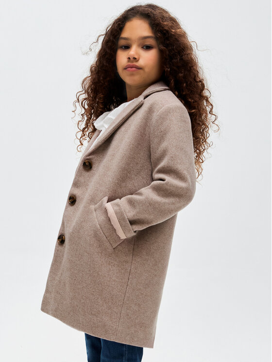 Mayoral Mayoral Kevad-sügis mantel 7.407 Pruun Regular Fit