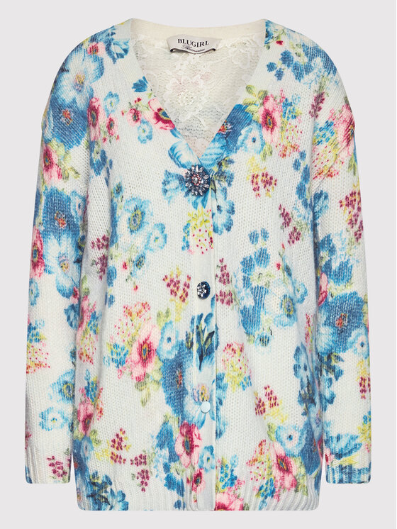 Blugirl Blumarine Blugirl Blumarine Kardigāns RH1104-MAB00 Zils Regular Fit