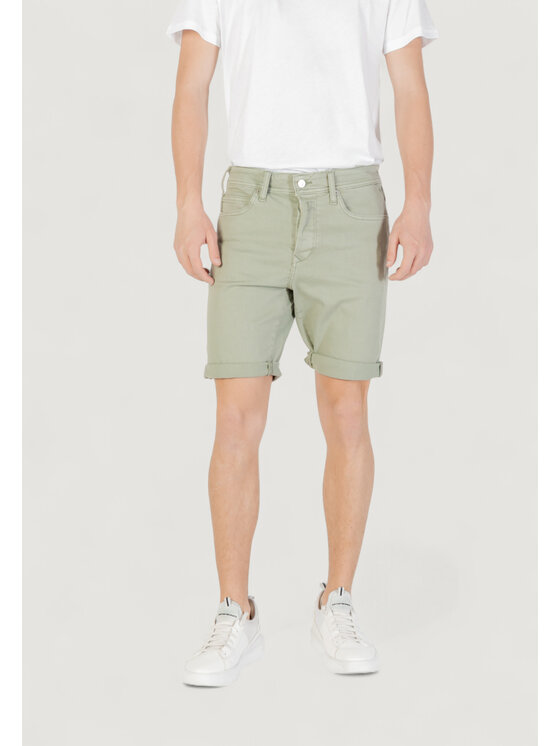 REPLAY REPLAY Kąpielówki MA981Y.000.8488780 Zielony Bermuda Fit