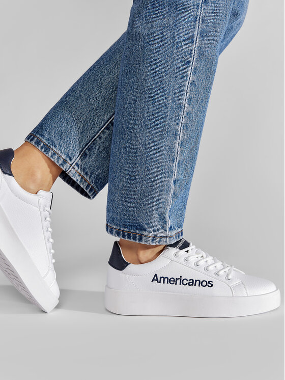 Americanos Americanos Sneakersy WPRS-20210506 Biały