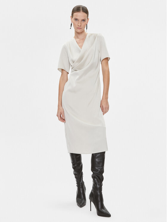Bruuns Bazaar Každodenné šaty Nemi BBW3622 Sivá Regular Fit