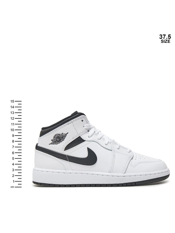 Nike Nike Sneakersy Air Jordan 1 Mid (GS) DQ8423 132 Biały