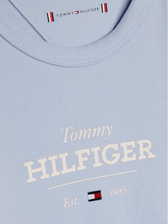 Tommy Hilfiger Tommy Hilfiger Дитяче боді Monotype Logo KN0KN01974 Блакитний