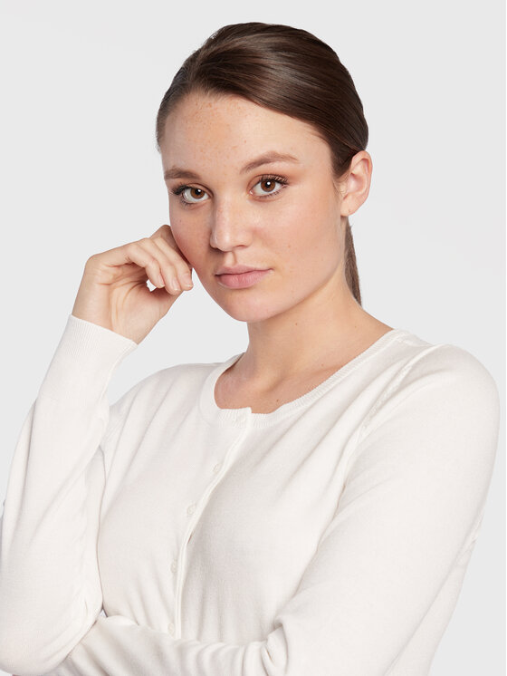 Cardigan Zubasic 60 20604187 Bianco Regular Fit