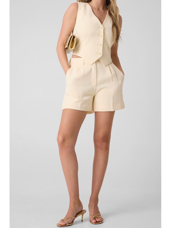 Guess Guess Szorty materiałowe 183631 Żółty jasny Short Fit