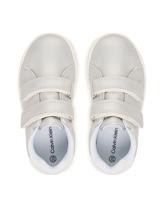 Calvin Klein Calvin Klein Sneakersy Low Cut Velcro V1A9-83205-0376 M Srebrny