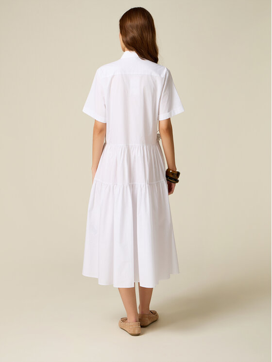 Oltre Oltre Abito da sera 7006J000870N011 Bianco A-Line Fit
