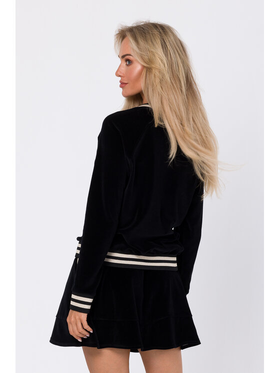Made of Emotion Made of Emotion Bluza M766 Czarny Modern Fit