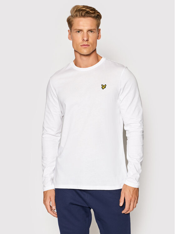 Lyle & Scott Longsleeve Plain TS512VOG Λευκό Regular Fit