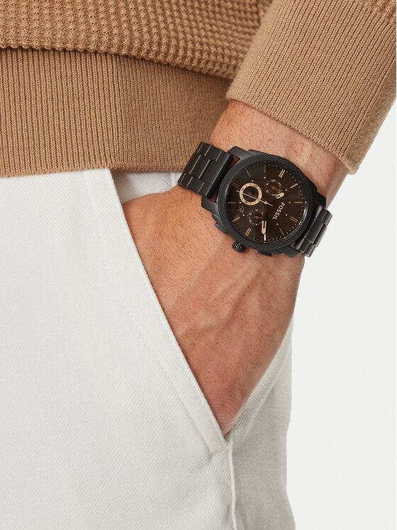 Fossil Hodinky Machine FS4682 Černá