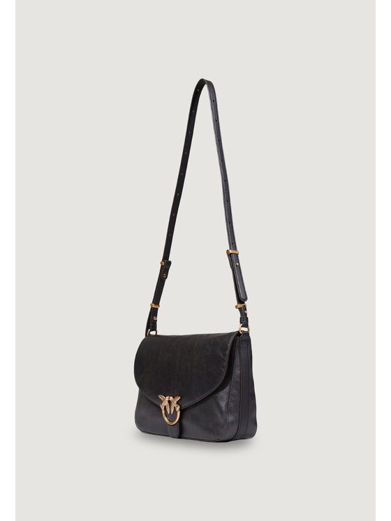 PINKO PINKO Τσάντα LOVE SATCHEL CLASSIC CLOUD LEA Καφέ