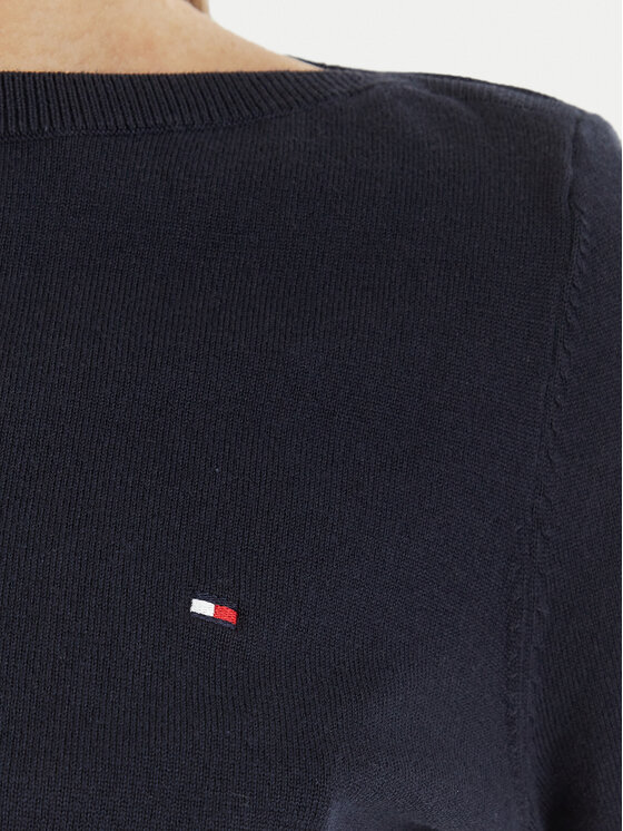 Tommy Hilfiger Tommy Hilfiger Pulover WW0WW42050 Bleumarin Regular Fit