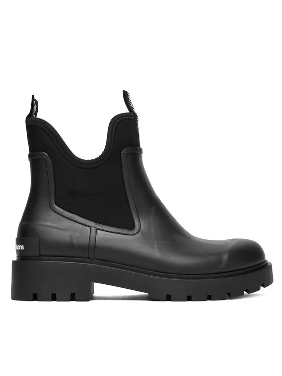 Calvin Klein Jeans Calvin Klein Jeans Гумові чоботи Mid Rainboot Chelsea YW0YW01034 Чорний