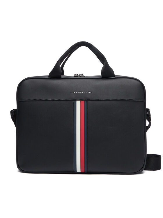 Tommy Hilfiger Tommy Hilfiger Чанта за лаптоп Th Metro Computer Bag AM0AM14517 Черен