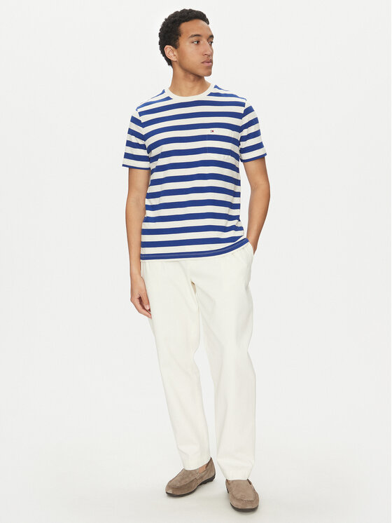 Tommy Hilfiger Tommy Hilfiger Tričko Essential MW0MW37283 Modrá Regular Fit