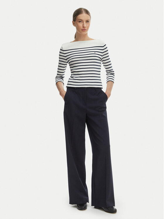 Tommy Hilfiger Tommy Hilfiger Majica New Cody WW0WW40589 Bijela Slim Fit