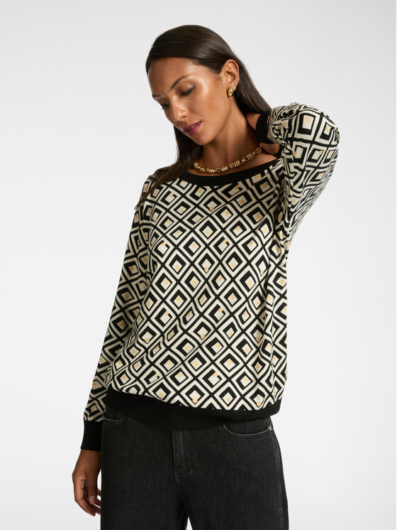 Elena Mirò Elena Mirò Cardigan M408Z100656N0S1 Nero Regular Fit