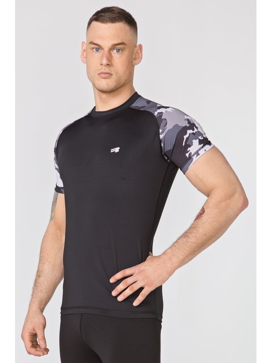 ROUGH RADICAL ROUGH RADICAL Koszulka techniczna FURIOUS ARMY Czarny Slim Fit
